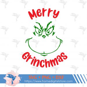 Merry Grinchmas SVG PNG DXF