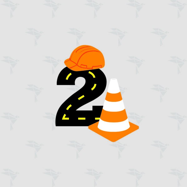 2nd Birthday Traffic Cone