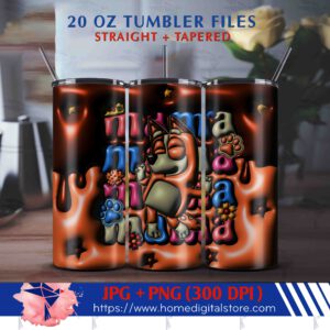 20oz 3d Bluey Tumbler Wrap