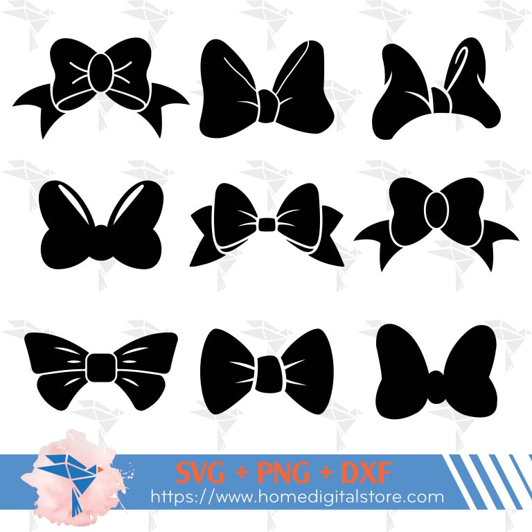 Bow Vector SVG, PNG, DXF