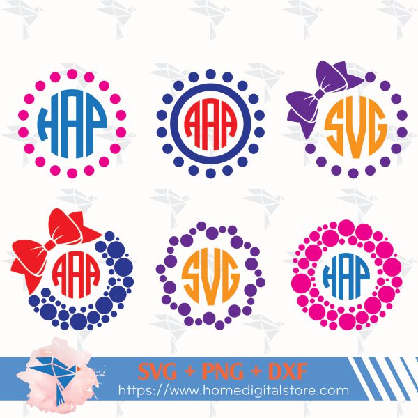 Dot Polka Monogram
