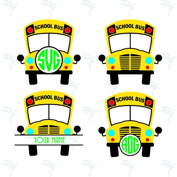 School Bus Monogram