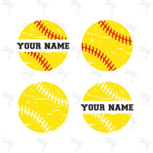 Split Distressed Softball