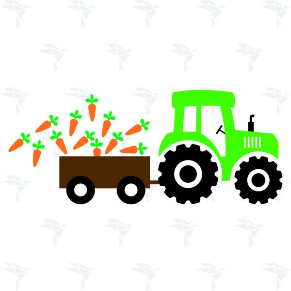 Tractor Carrot Easter Day
