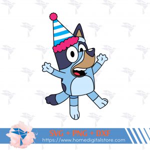 Bluey Birthday SVG, PNG, DXF