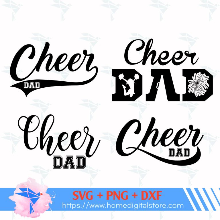 Cheer Dad SVG, PNG, DXF