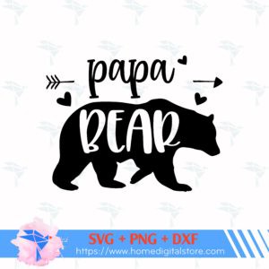 Mama bear , Floral bear SVG, EPS, PNG, DXF By Tabita's shop