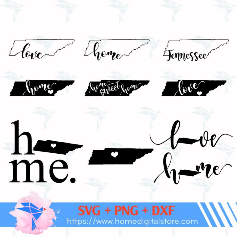 Love Tennessee SVG, PNG, DXF