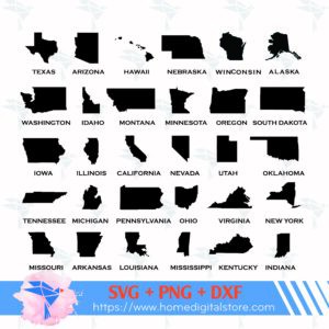 State Map US SVG