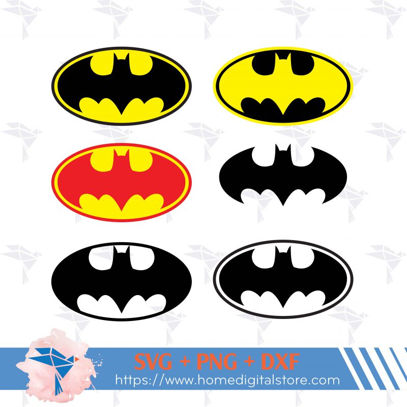 Batman Logo SVG, PNG, DXF