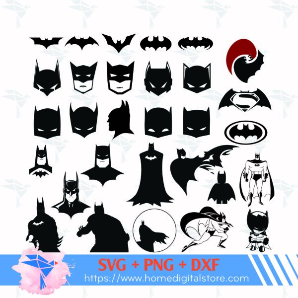 Batman And Superman Logo SVG, PNG, DXF