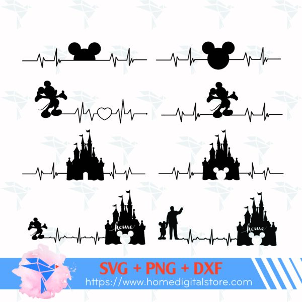 Disney Heartbeat SVG