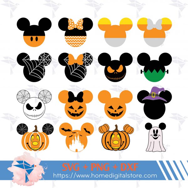 Mickey Head Halloween Rgb