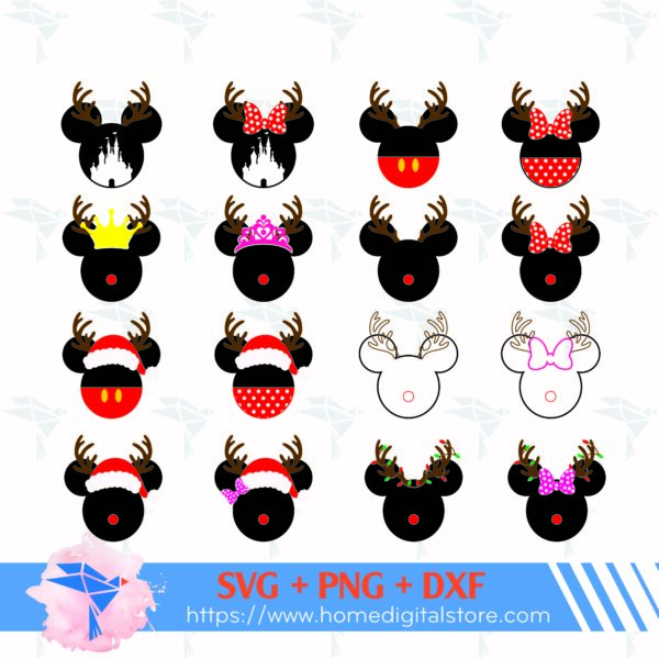 Mickey Head Reindeer