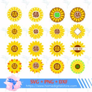 Sunflowers Monogram