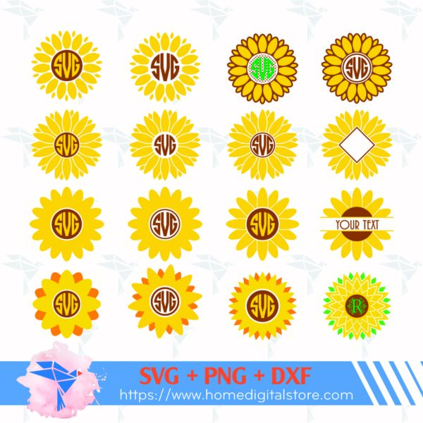Sunflowers Monogram