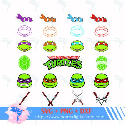 Ninja Turtles SVG, PNG, DXF