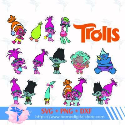 Troll SVG, PNG, DXF for Cutting, Printing, Designing or more