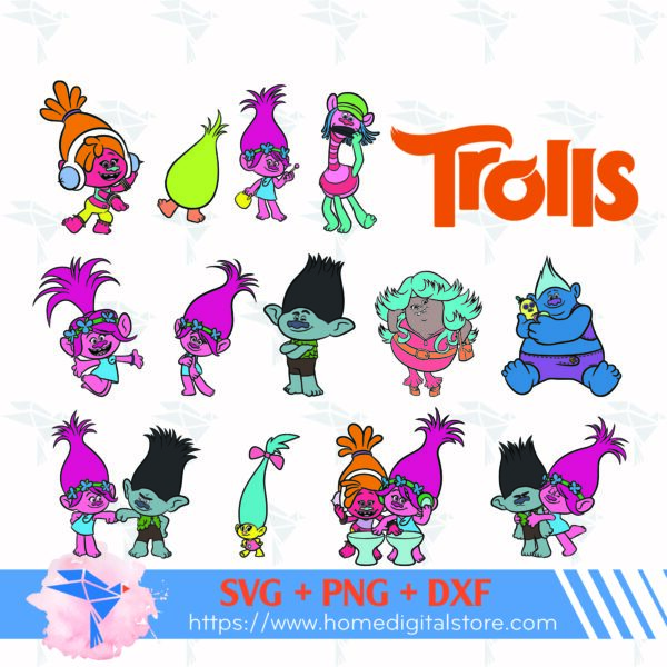 Troll SVG, PNG, DXF for Cutting, Printing, Designing or more
