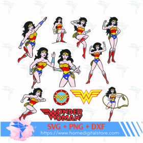 Wonder Woman Svg Png Dxf