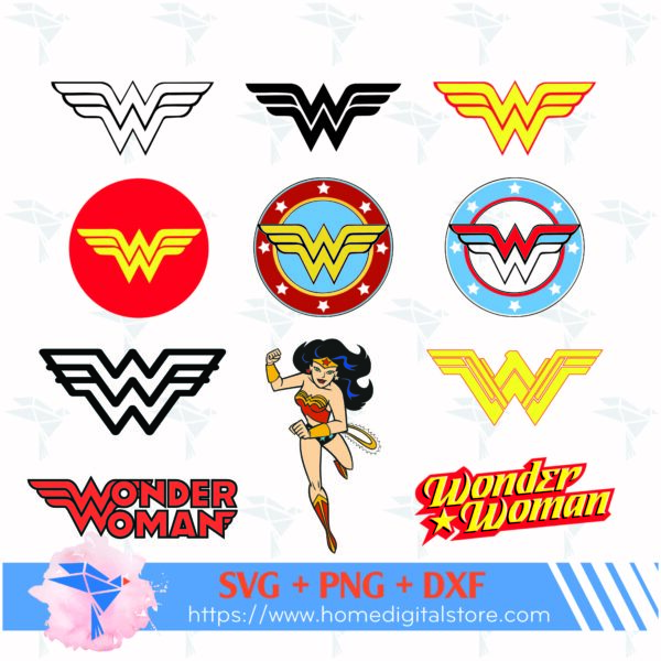 Wonder Woman SVG, PNG, DXF