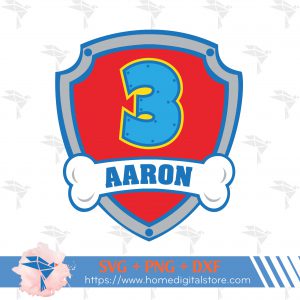 Paw Patrol Birthday Customized Name