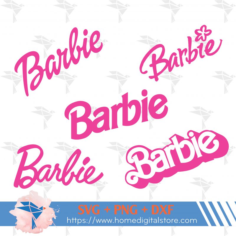 Barbie Logo Svg Png Dxf 