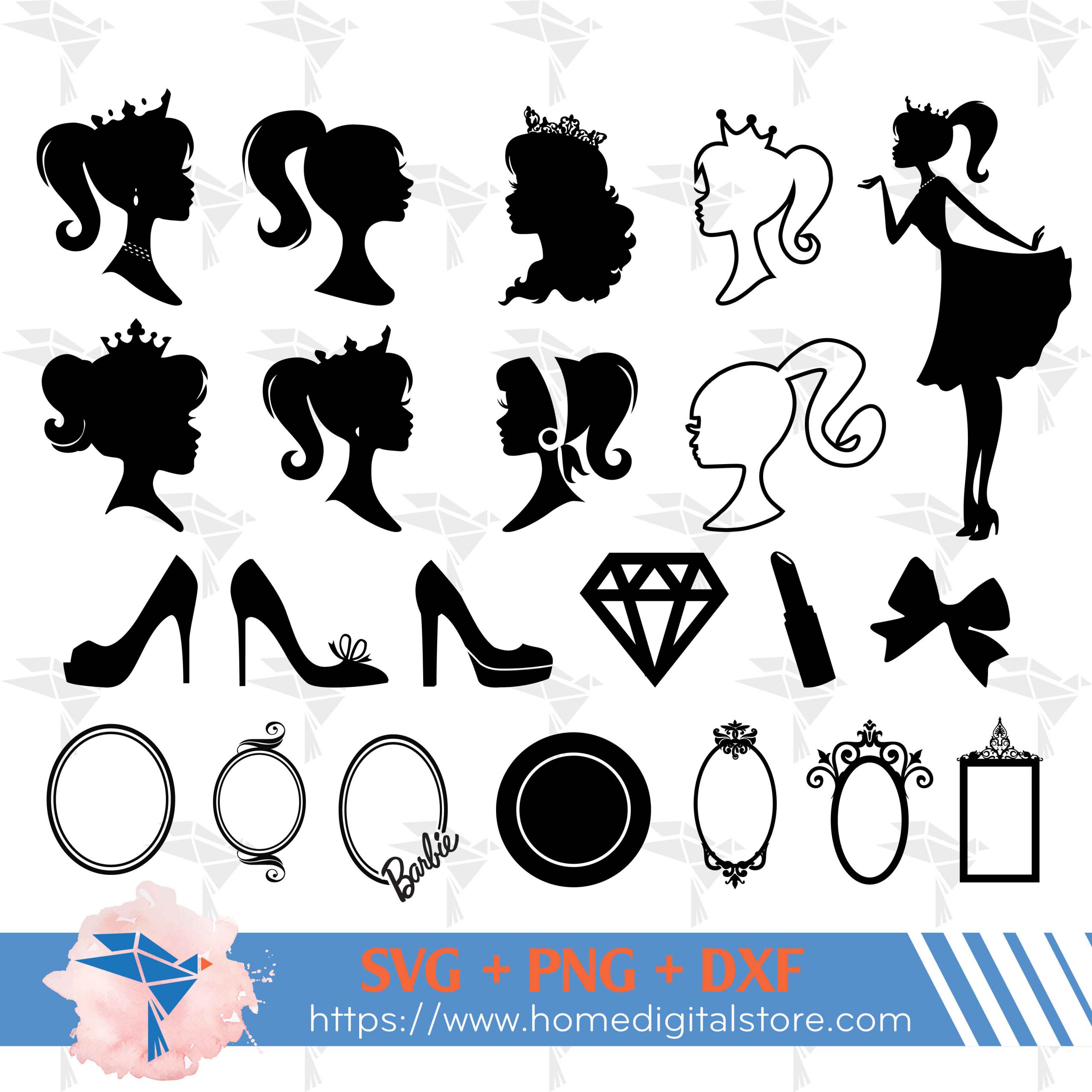 Barbie Logo SVG, PNG, DXF. Instant download files for Cricut Design Space,  Silhouette, Cutting, Printing, or more