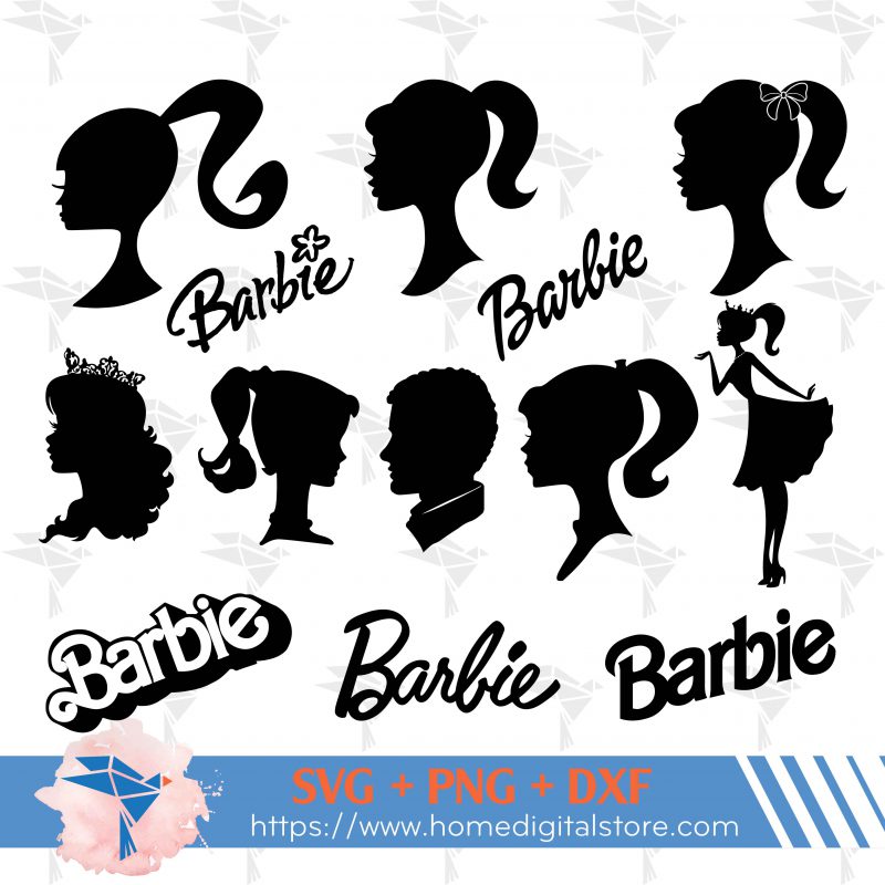 Barbie Silhouette Svg Png Dxf