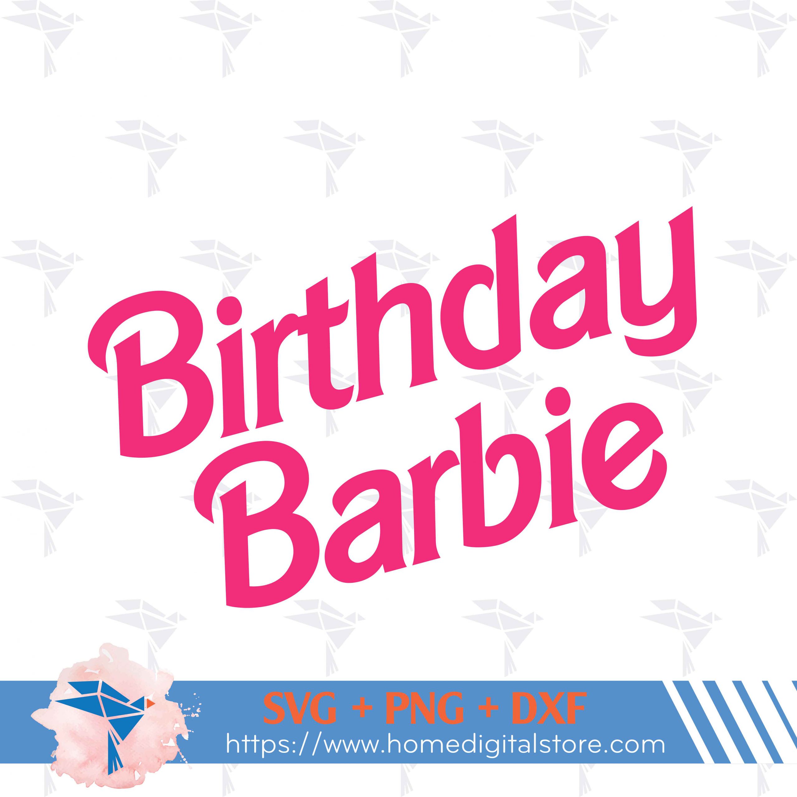 Barbie Logo SVG, PNG, DXF. Instant download files for Cricut Design Space,  Silhouette, Cutting, Printing, or more