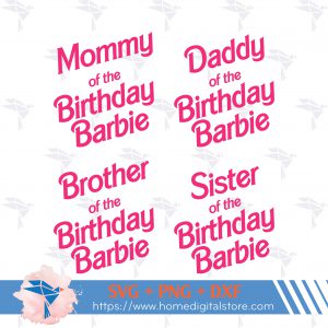 Birthday Barbie Family I Bg 01