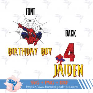 Birthday Spiderman Bg 01
