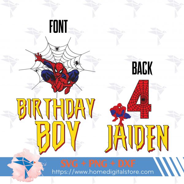 Birthday Spiderman I Bg 01