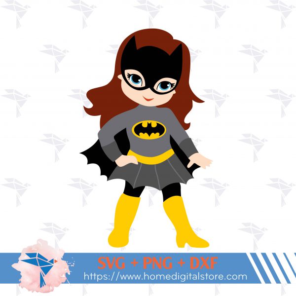 Batgirl SVG, PNG, DXF