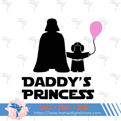 Daddy's Princess SVG, PNG, DXF