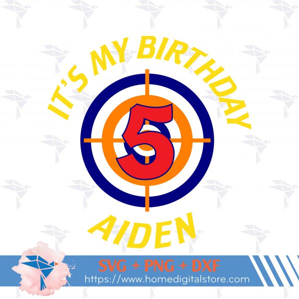 It's My Birthday Boy NERF Customized Name