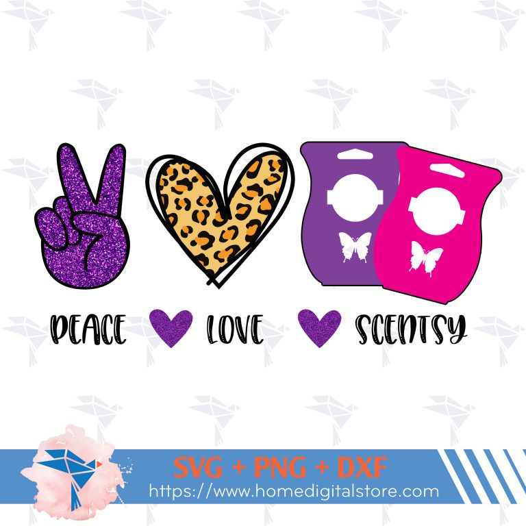 Peace Love Scentsy Svg Png Dxf