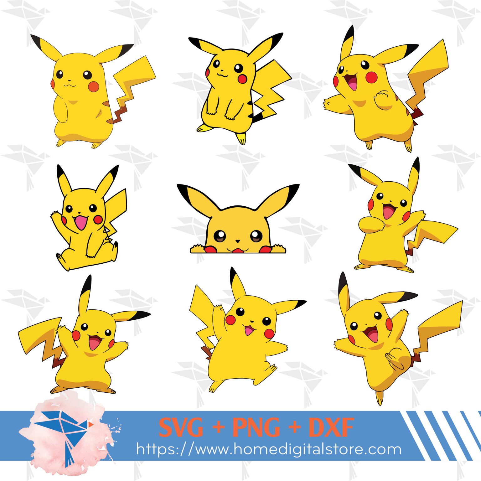 pikachu-svg-png-dxf