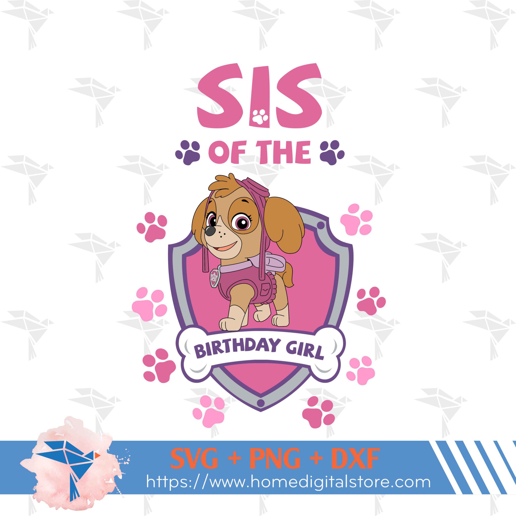 Skype Birthday Girl SVG, PNG, DXF