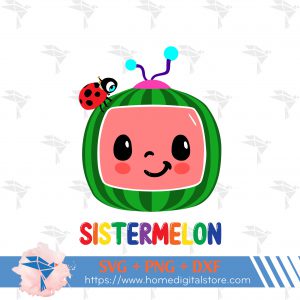 Sister Cocomelon SVG, PNG, DXF