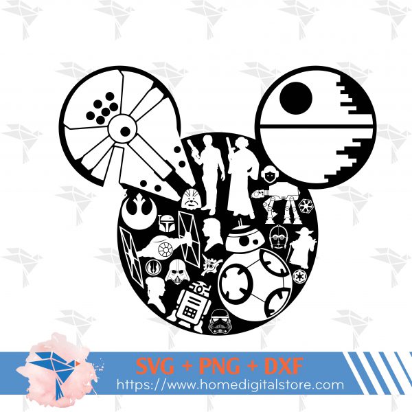 Daddy Star Wars SVG, PNG, DXF