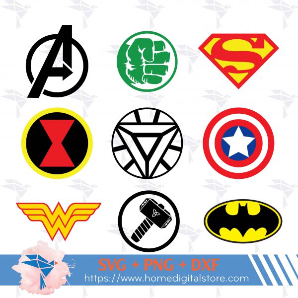 Marvel Superhero Logo SVG, PNG, DXF