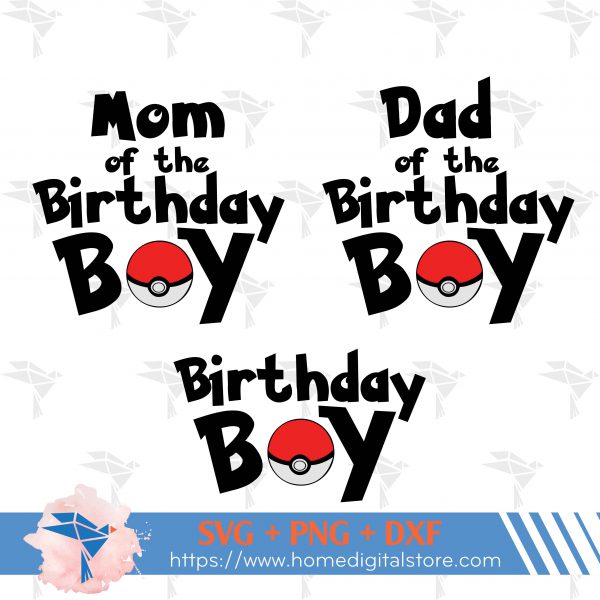 Birthday Boy Pokemon Bg 01