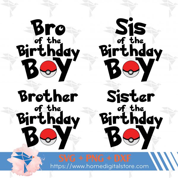 Birthday Boy Pokemon Family I Bg 01