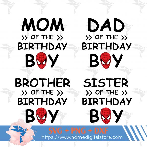Birthday Boy Spiderman I Bg 01