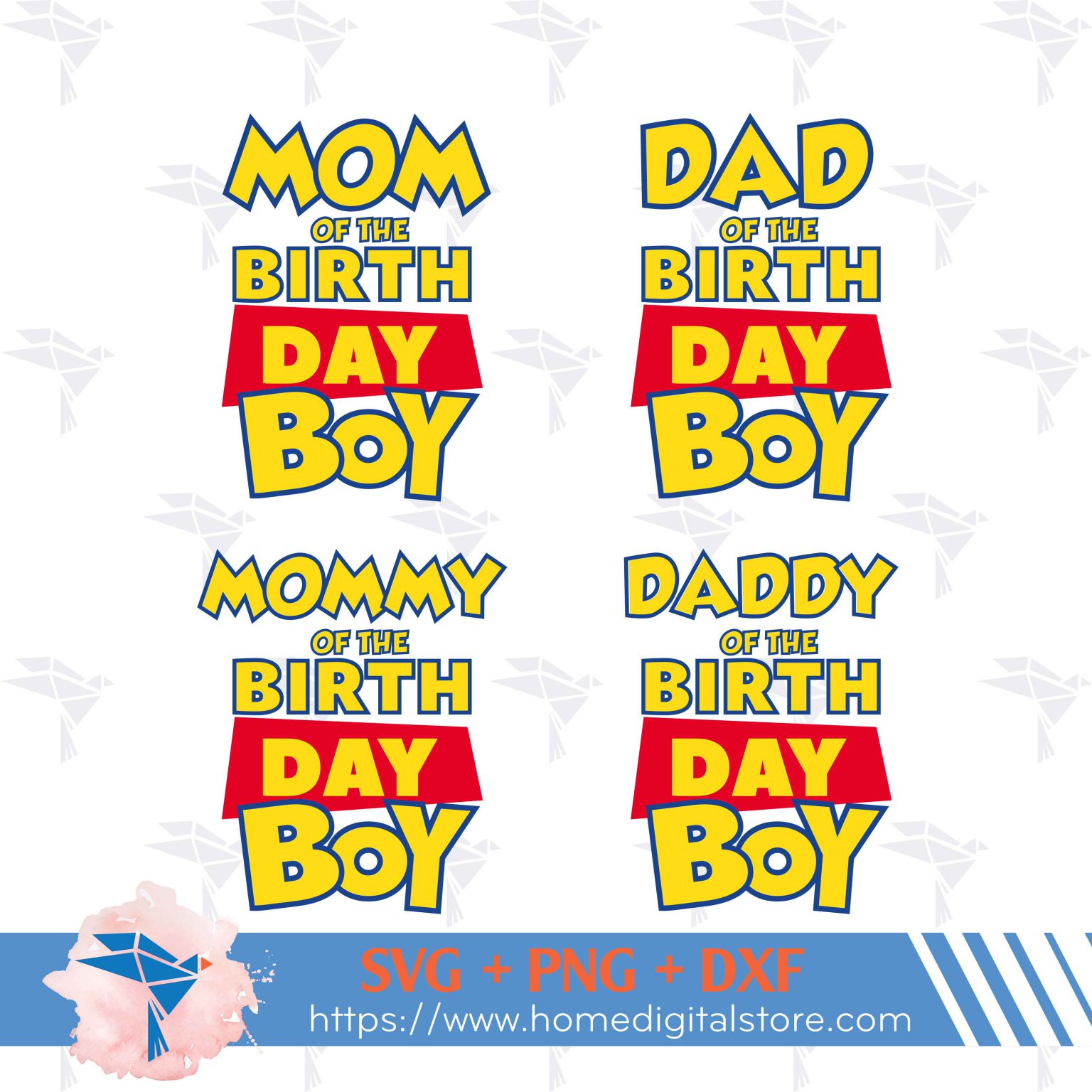 Birthday Toy Story Family SVG, PNG, DXF