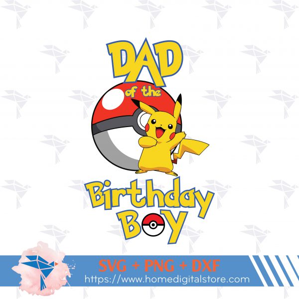 Dad Pikachu Birthday Bg 01