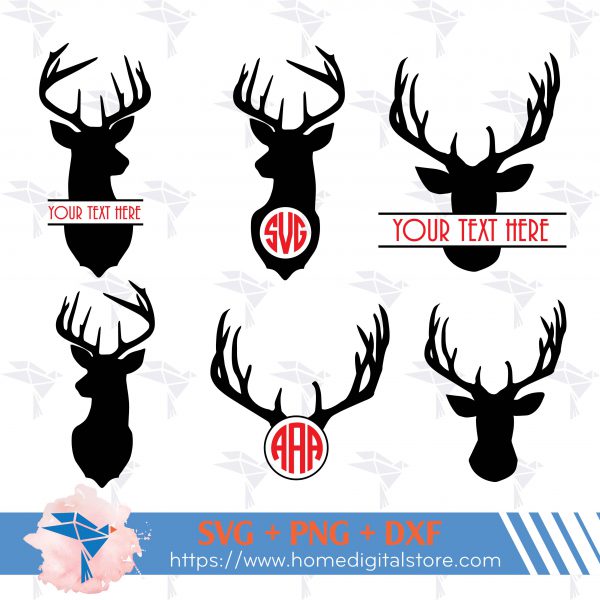 Deer Monogram 01