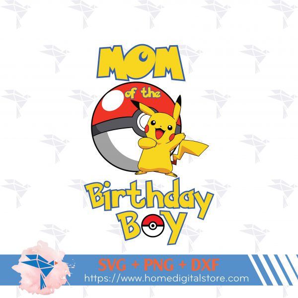 Mom Pikachu Birthday Bg 01