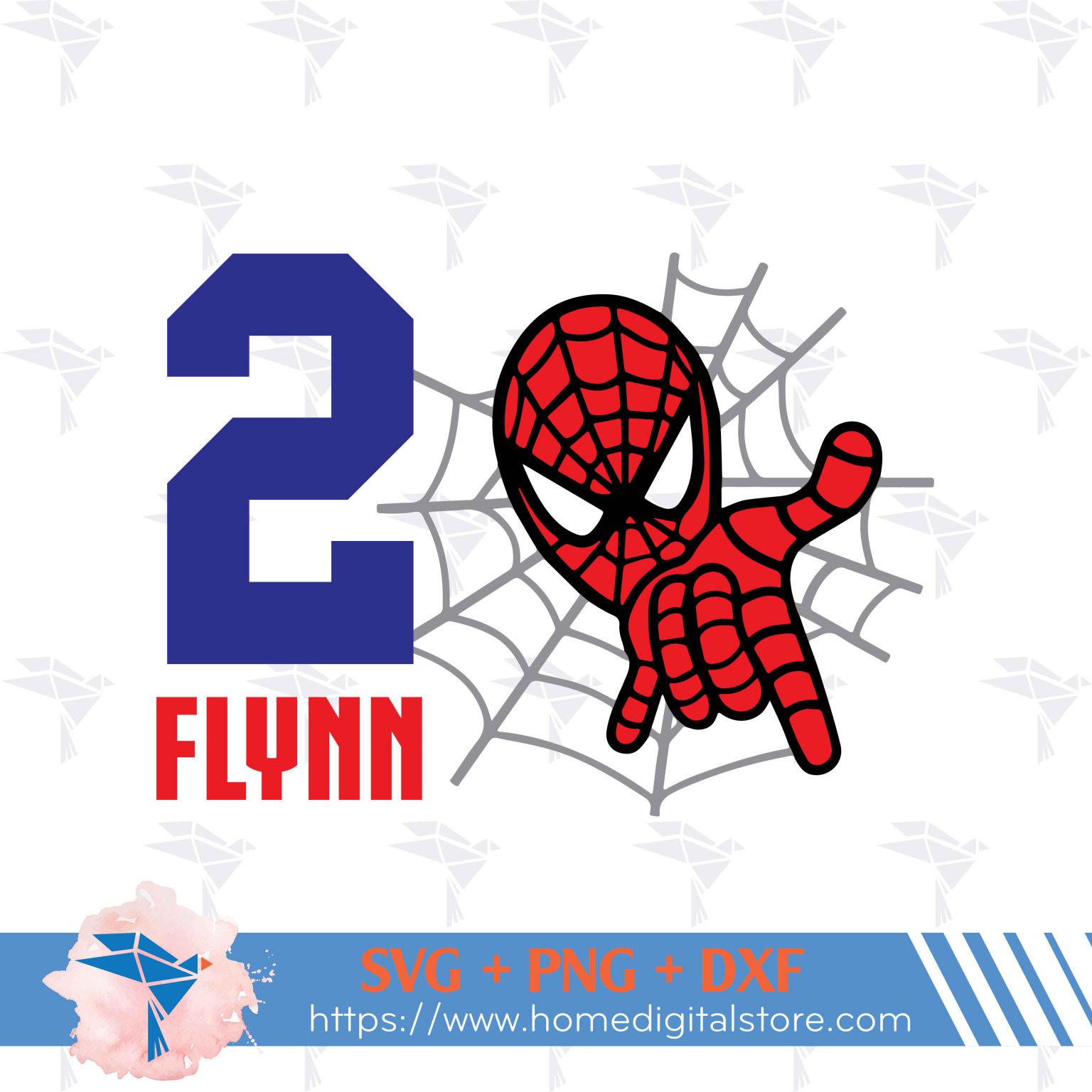 3rd Birthday Spiderman SVG, PNG, DXF